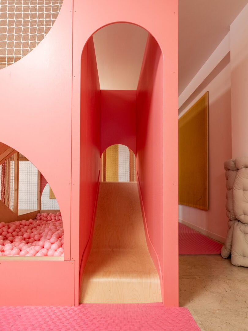 slide in a playground in Italy