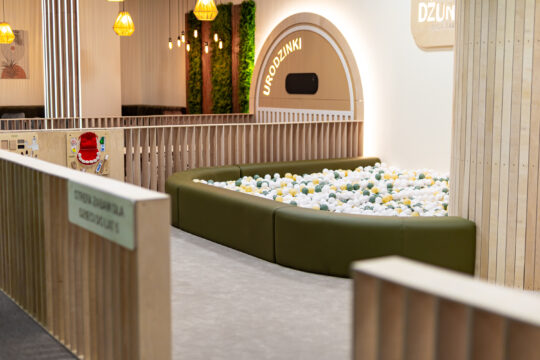 aesthetic indoor play area, ball pit