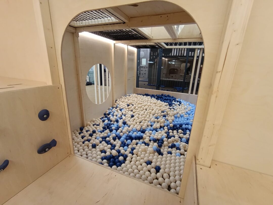 Montessori-style indoor play area